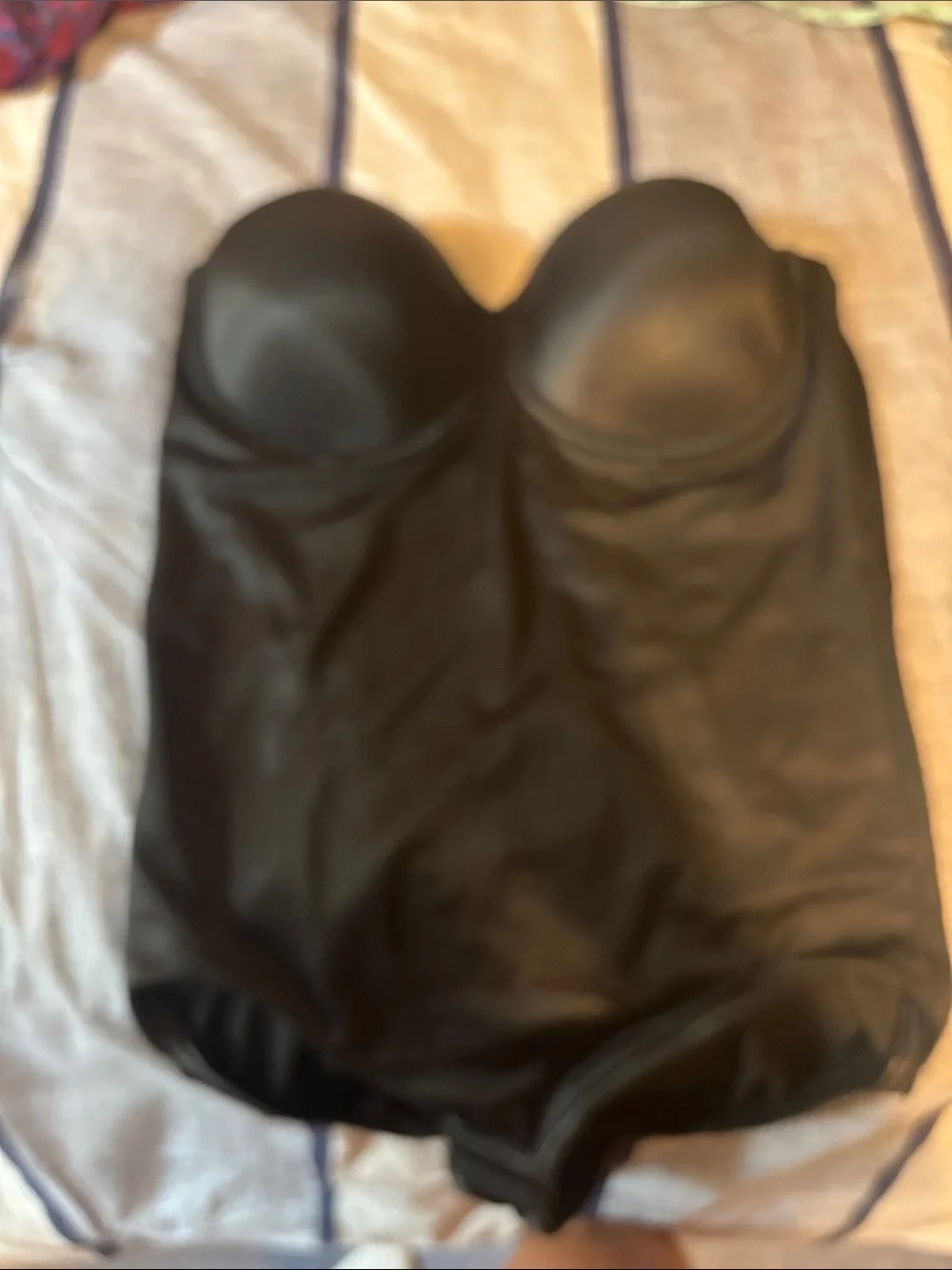 Flexees Black Supportive Shapewear bodysuit